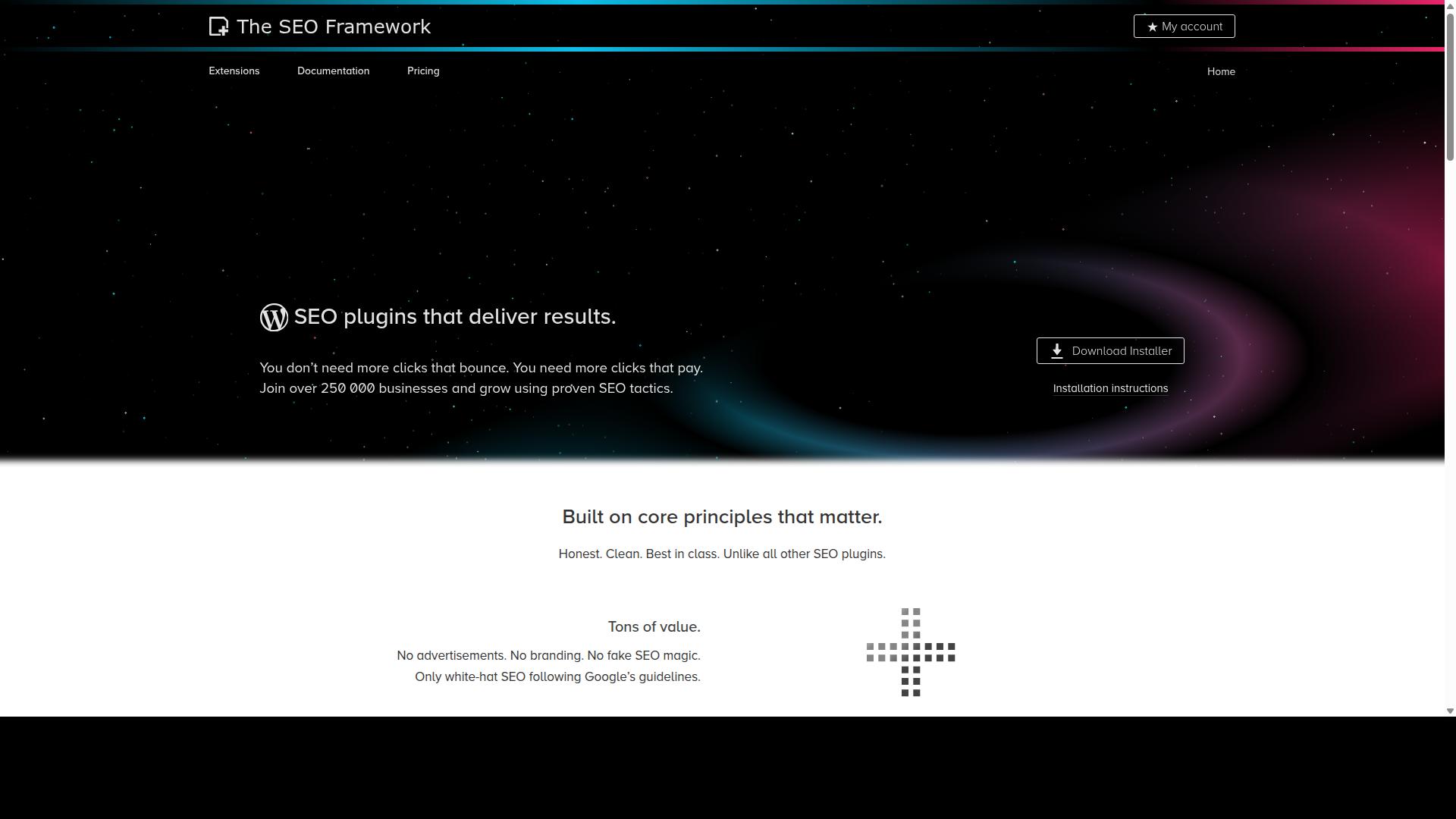 The SEO Framework website