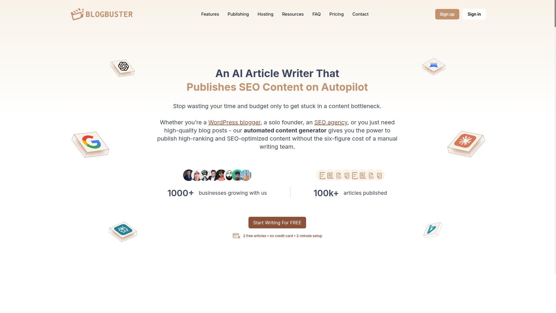 BlogBuster website